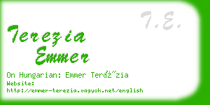 terezia emmer business card